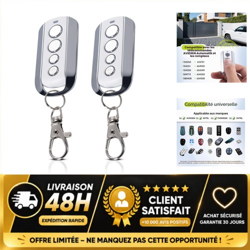 Télécommande portail 433 mhz - télécommande,