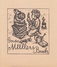 Exlibris Livre D'Art Bois