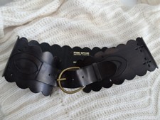 Ceinture marron noir Cuir