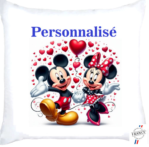 Housse coussin minnie et - de,