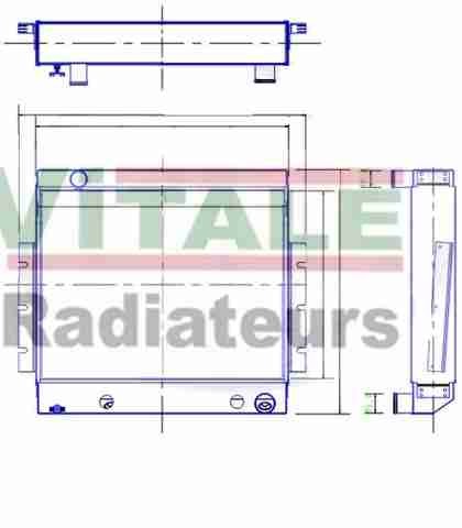 Radiateur eau hyster forklift - eau,