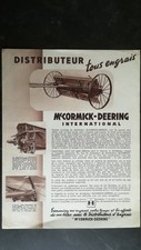 prospectus tracteur outil Mc Cormick Deering international