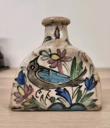Bouteille flacon faïence