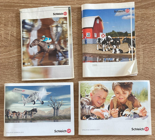 Petits catalogues schleich - 4x,