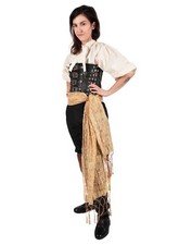 Foulard de pirate doré - Que vous soyez un corsaire féroce ou une pirate