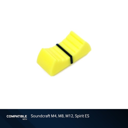 Soundcraft yellow fader cap - soundcraft,