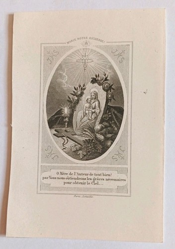 Ancienne image pieuse - image,