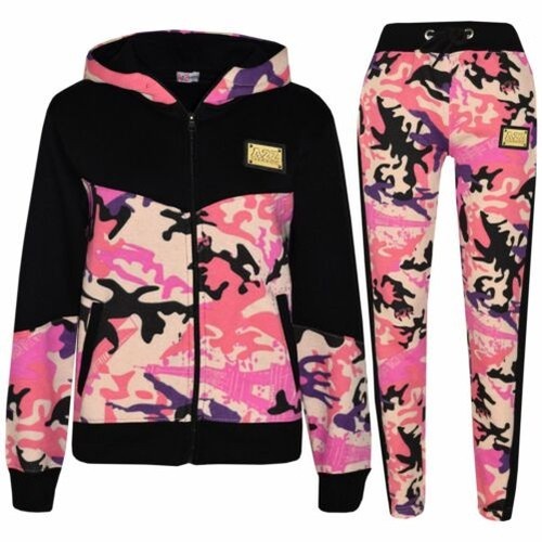 Survêtement fille camouflage - survêtement,