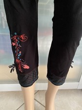 Leggins la mode est à vous lmv Taille 46 Noir Imprimer Rose  Turquoise