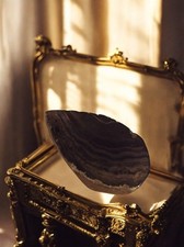  Tranche d'agathe naturelle -