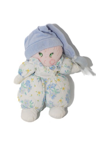 Doudou tissu poupe chiffon - poupée,