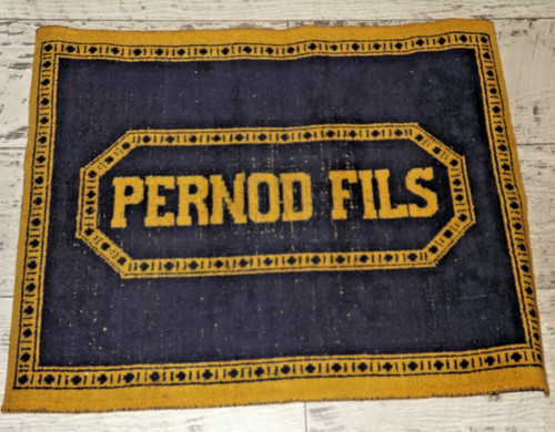 Ancien tapis cartes pernod - tapis, de