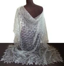 Chale GRIS Tricoté à la main