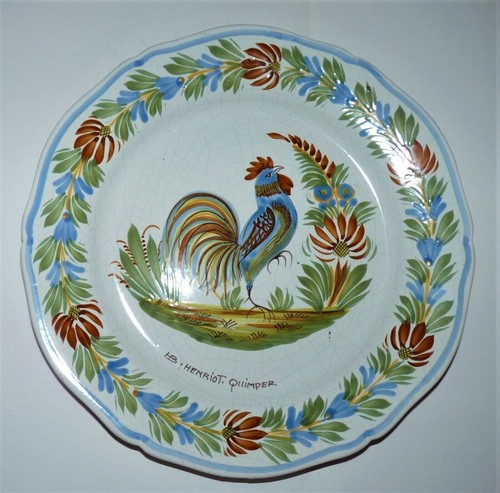 Ancienne assiette decorative - ancienne,