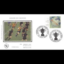 FDC soie - Rugby, TP