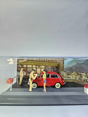 Diorama fiat 600 douane - 600,