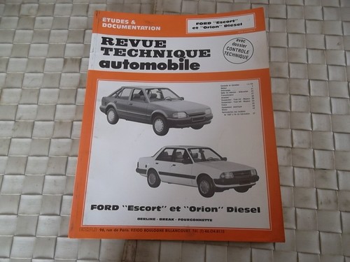 Revue technique ford escort - technique, et