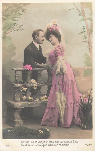 Couple elegant chapeau - cp,