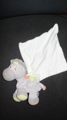Doudou mouchoir âne zèbre - mouchoir,
