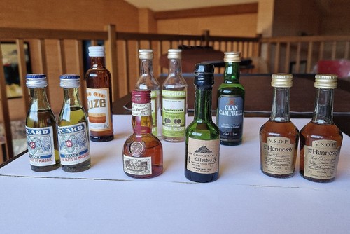 Lot bouteilles miniature - lot,