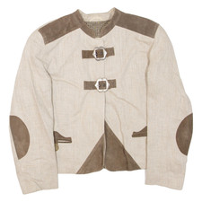 Veste Femme Beige En Lin L