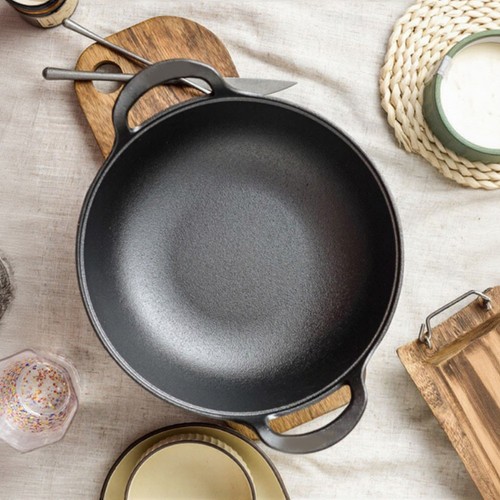 Wok fonte 25x25cm double - en,