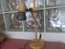 Lampe de bureau - bois - vintage design scandinave 1980