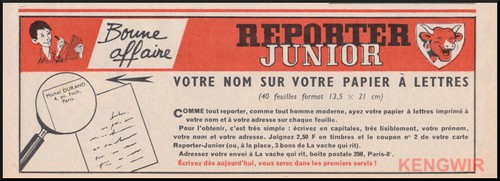 Document ancien publicité - document,