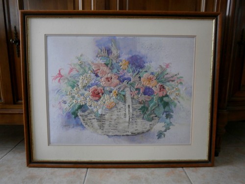 Tableau peinture sur tissu - , «