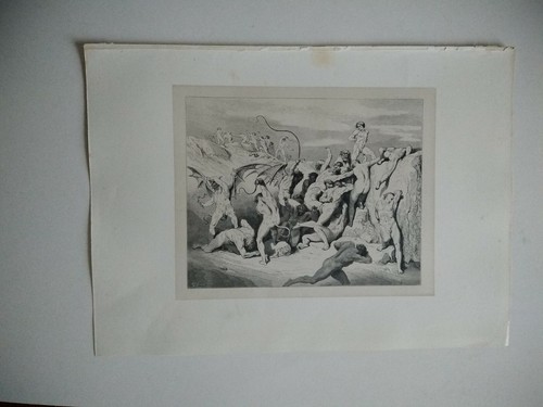 Gravure ancienne gustave doré - gravure,