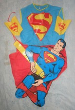 #Panoplie# Ancien Déguisement (8 ans) Superman + Pantin 85cm (DC Comics 1977)