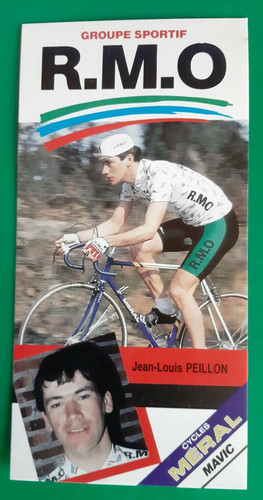 Cyclisme carte cycliste jean - carte,