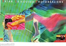 PUBLICITE ADVERTISING 116  1989  Kodak  film pellicule Ektar 25  (2p)