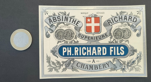Ancienne étiquette absinthe - étiquette,