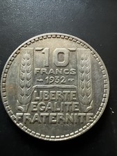 1 Pièces 1932, 10 Francs Turin, Bel Exemplaire - Rare