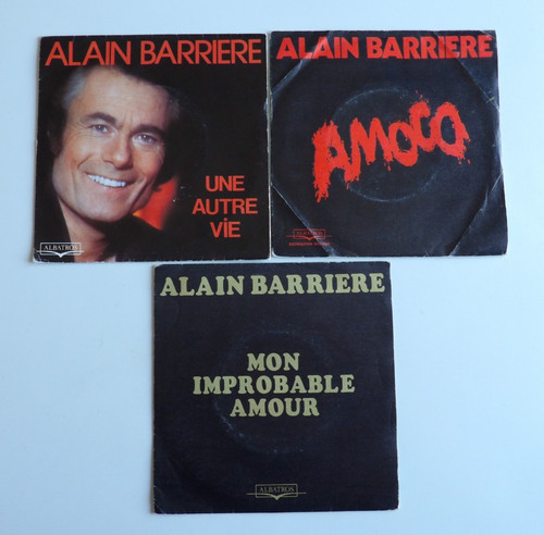 Lot 45 tours alain - ,