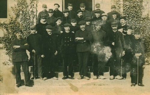 Carte photo ancienne - , groupe