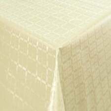 Nappe en Toile Cirée Damassé Marqué Champagne Carreaux 03011-56 Carré Rond Oval