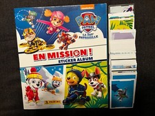 LOT 166/168 STICKERS EMPTY ALBUM VIDE PANINI DISNEY PAW PATROL EN MISSION 2017