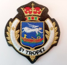 Écusson ancien SAINT TROPEZ Var France - en feutrine brodée