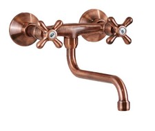 Robinet d'évier de cuisine mural en cuivre Gattoni 7550/RER0