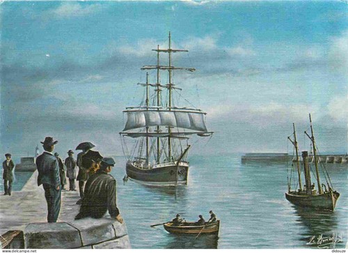 Carte postale bateaux - postale,
