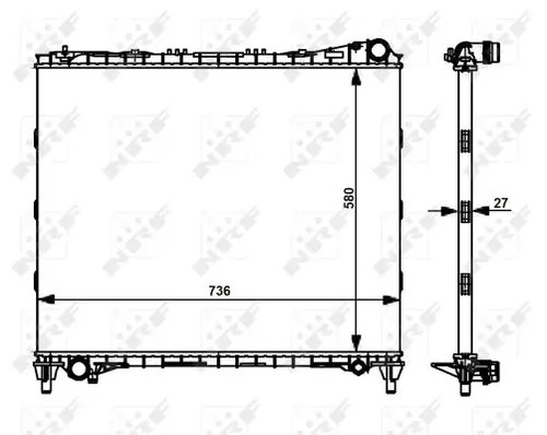 Radiateur eau grille de - radiateur,
