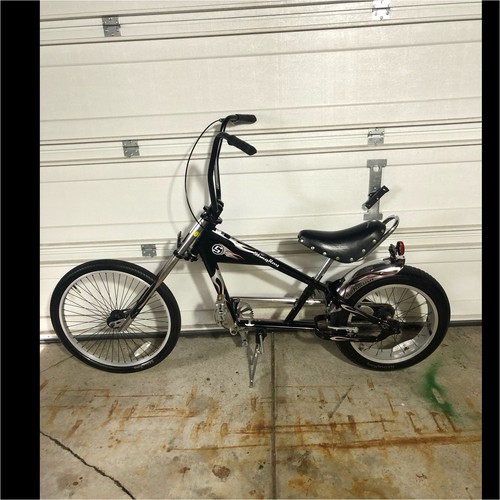 Black chopper bike - bike, steel