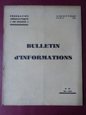 1935 FEDERATION AERONAUTIQUE FRANCE N°52 RODOLPHE SOREAU POU DU CIEL AERO-CLUB