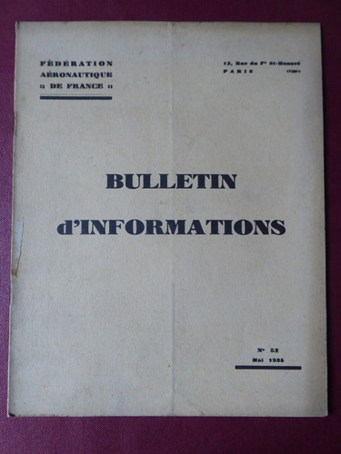 1935 federation aeronautique - 1935,