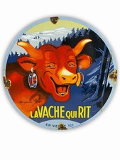Plaque émaillée Vache qui