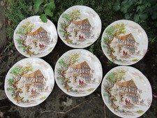 6 assiettes plates GIEN
