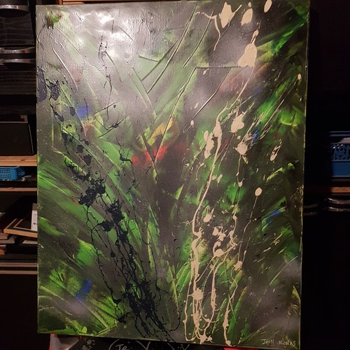 Peinture abstraite acrylique - ,