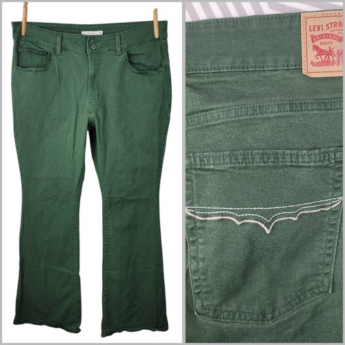 Levi jeans green denim - denim, mid